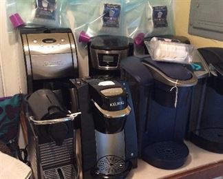 Small Kitchen Appliances. Selection of Coffee Makers. 