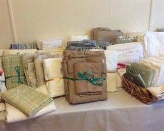 Large Selection of Linens. 