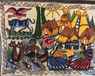 Peru Textile Art, 36" x 26". 