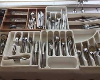 Large Selection of Flatware. 