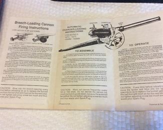 Big Bang Cast Iron Toy Cannon, 24" L.