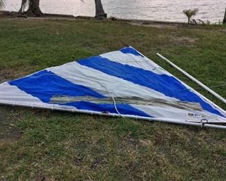 Sunfish Sailboat with Dolly.