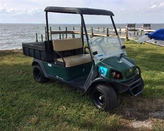 Cushman Hauler Pro Golf Cart with Lift Bed, 72 Volt Battery.
