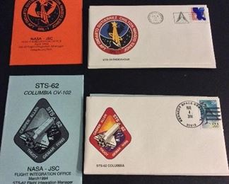 NASA Space Shuttle Mission Launch Covers.