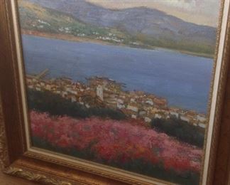 Amat, Port de la Selva, Art Size, 29" x 29", Frame Size 40" x 40".