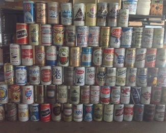 Vintage Beer Can Collection.