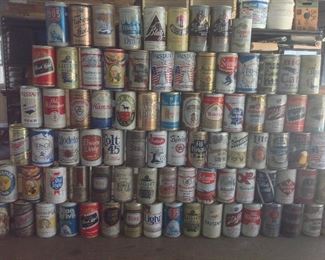 Vintage Beer Can Collection.