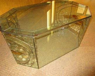 Leaded Stained Glass Coffee Table 