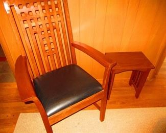 Stickley Chair & Arts and Crafts Style Table 