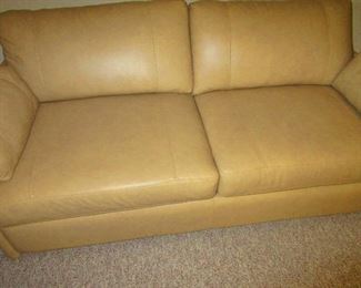 Leather Sleeper Sofa 