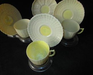 Belleek Demitasse Cups & Saucers 