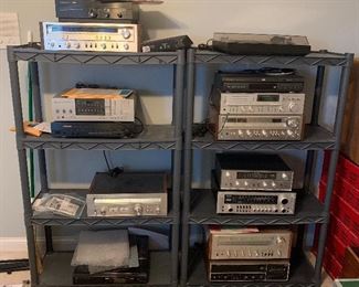Nearly 100 pieces of vintage AV equipment: receivers, stereos, radios, speakers, turntables and so much more.