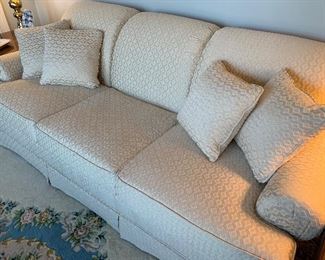 sofa -one of three -white, beige and navy