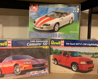 Models -boxes still shrink wrapped