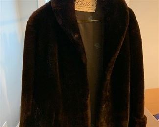 Mouton sheep's wool coat, c. 1955