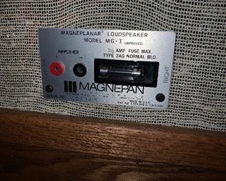 Magnepan speakers