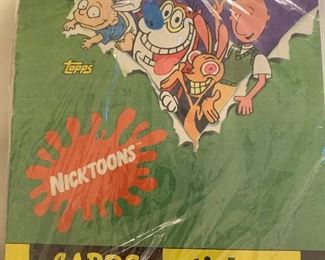 Unopened Nicktoons trading cards