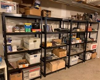 16 sets of these shelves -Saturday pick up! Assorted items.....