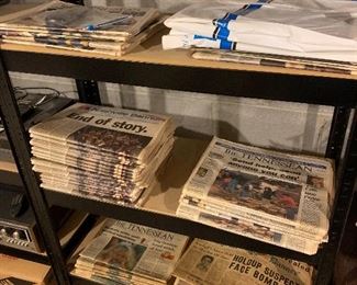 Assorted notable Nashville papers: last issue of the Nashville Banner, great flood of 2010, Y2K....