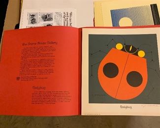 Frame House Gallery -series of lady bug serigraphs