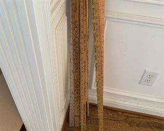 Vintage yard sticks