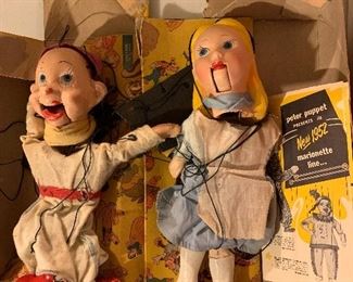 1952 Alice and Dopey marionettes