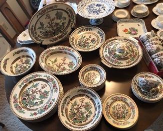 “India Tree” (aka Bengal Tree) china by Alfred  Meakin - 53 pieces total, service for 8