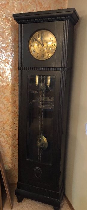 Antique grandfather clock (75” tall)