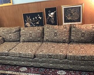 Vintage 8.5 ft. couch by Key City