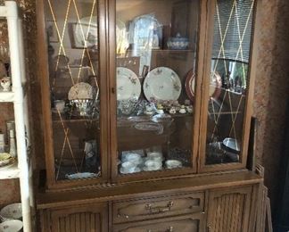China cabinet (76”H, 50”L, 17”D) - part of dining set