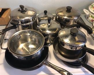 Pots & pans by Belgique, Revere Ware & more