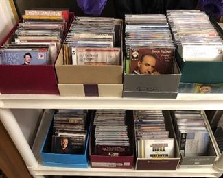 Lots of CDs - classical & opera. Some signed by artists & conductors!
