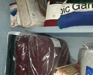 New old stock bed linens and blankets