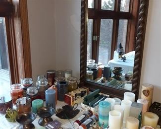 Candles, Candle Holders, Decorative Mirror & More!