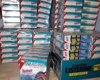 Band aids out the wazzoo