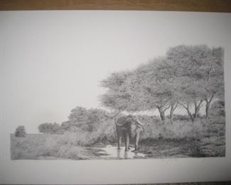 Last of the Clan by Bowen Boshier-signed pencil drawing