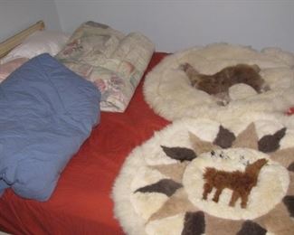 Nice pair of small Alpaca rugs.