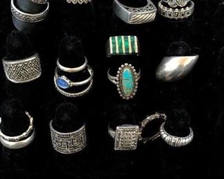 Sterling silver rings