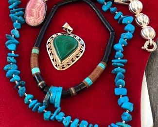 Turquoise & sterling jewelry 