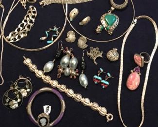 Sterling silver jewelry ~ Navajo ~ Taxco etc