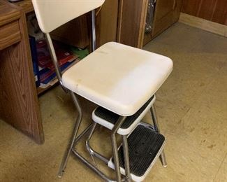 Chair with folding stairs