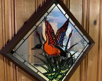 Mirror and stained glass