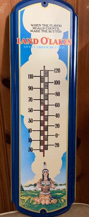 Land o lakes metal thermometer