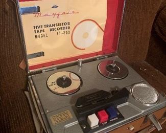 Mayfair five transistor tape recorder