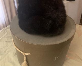 Mink fur hat