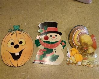 Vintage die cuts for different holidays