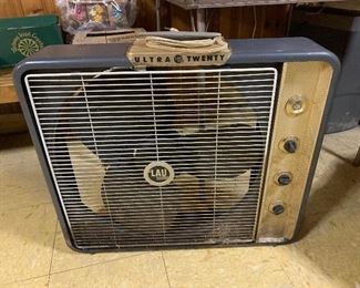 Old metal box fan