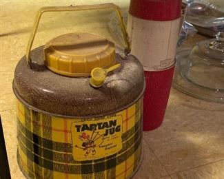 Old tartan jug