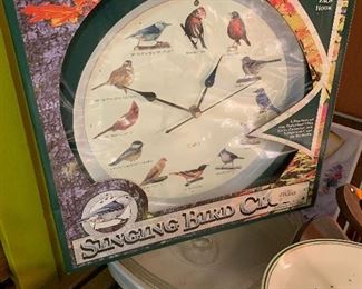 Singing bird clock