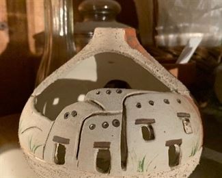 Southwestern candle holder